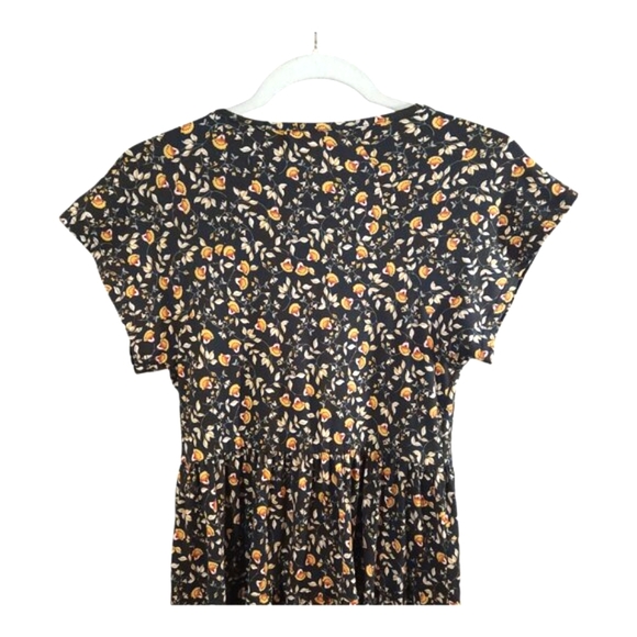 Urban Outfitters Julia Ditsy Floral Short Sleeve Tiered Mini Dress Women's XS - Picture 8 of 9